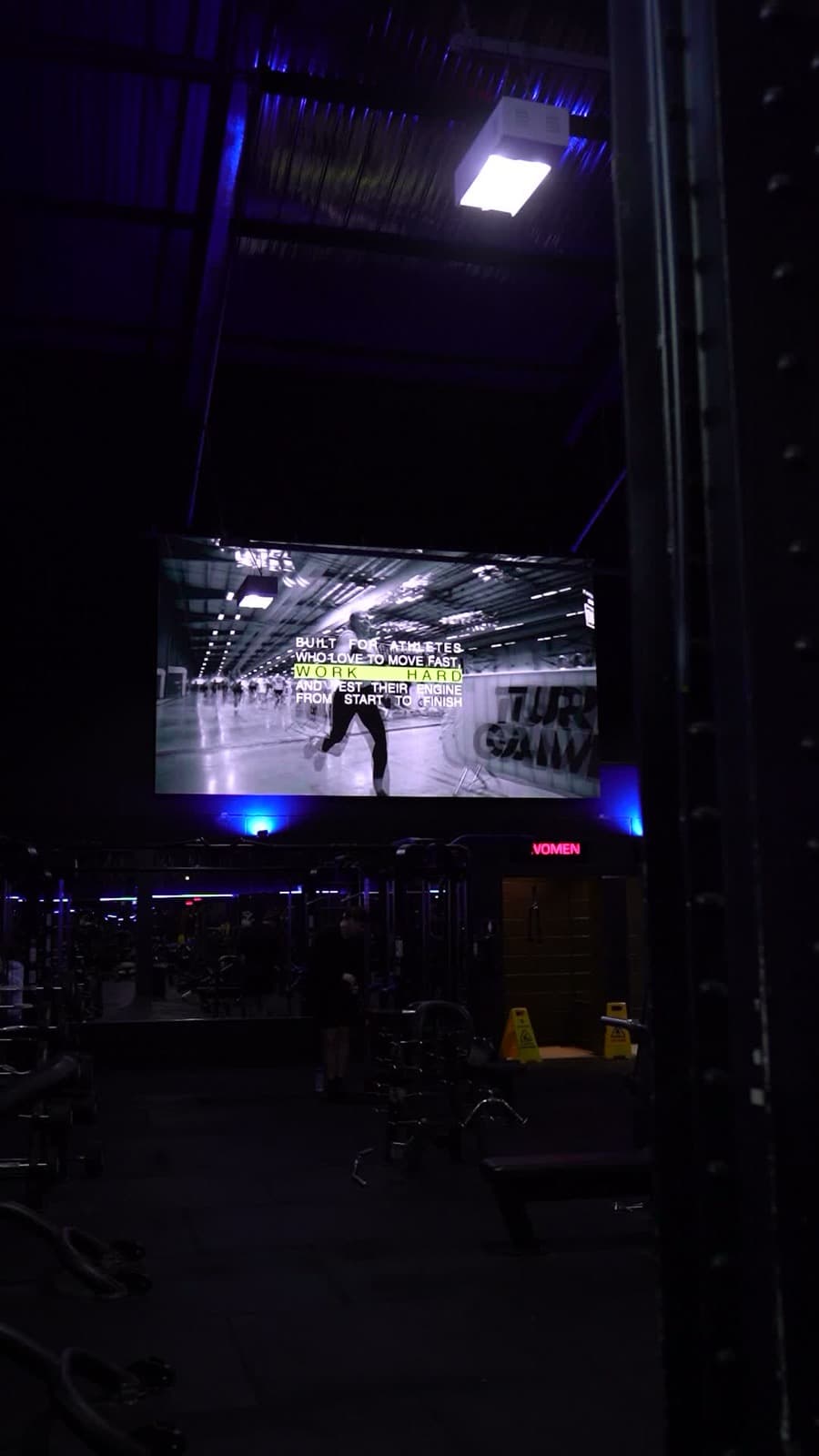 Built For Athletes campaign on a VYZR screen